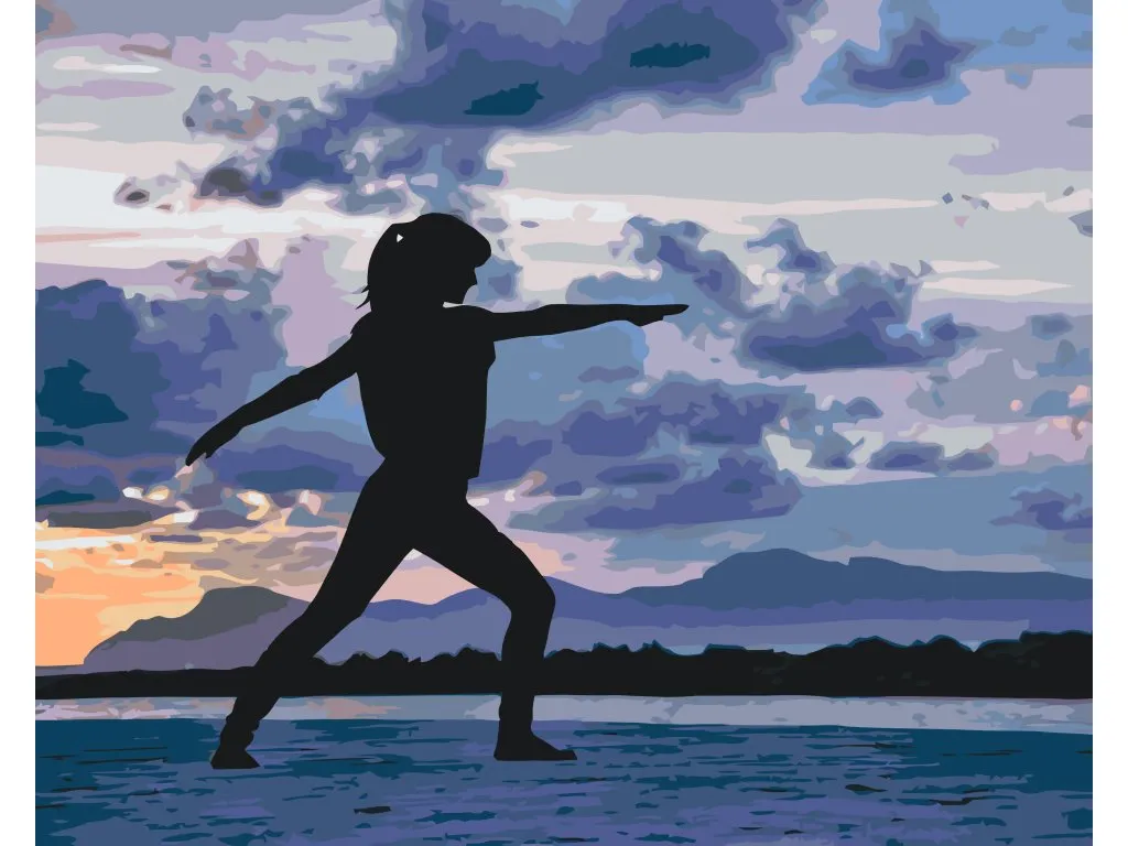 Pintar por Números - Yoga en la playa