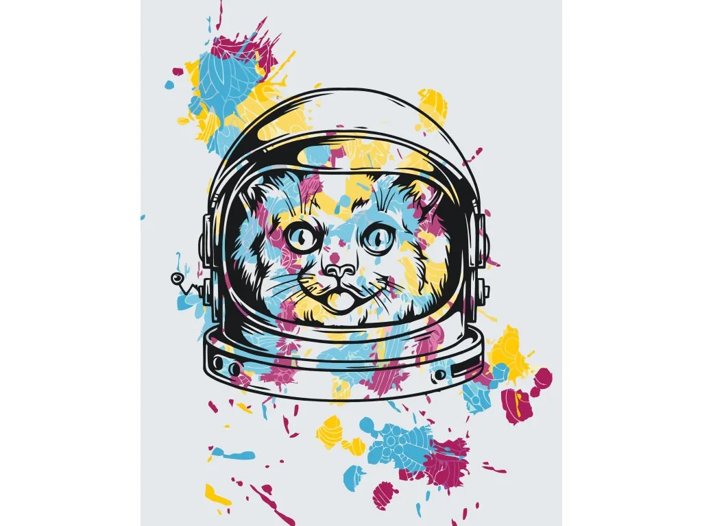 Pintar por Números - Gato de la NASA