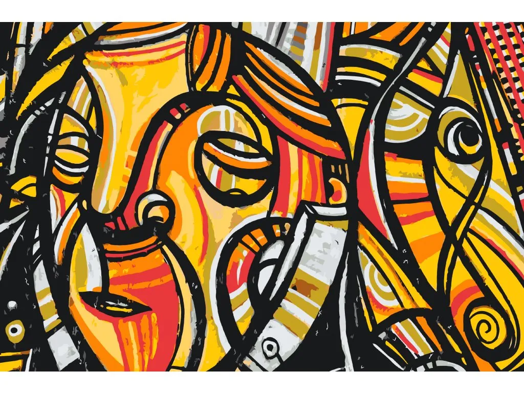 Pintar por Números - Graffity rostro femenino