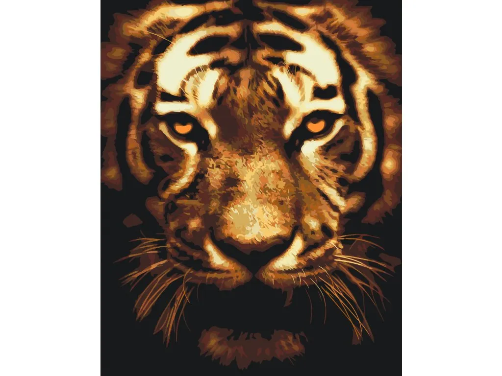Pintar por Números - Tigre en la luz