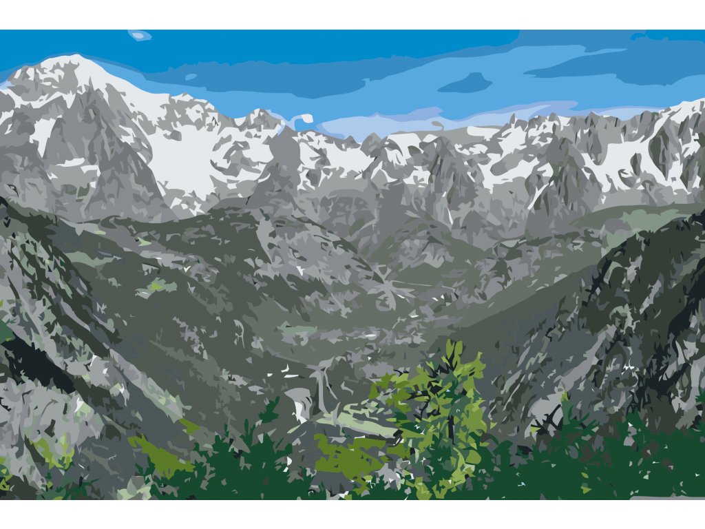 Pintar por Números - Mont Blanc 2