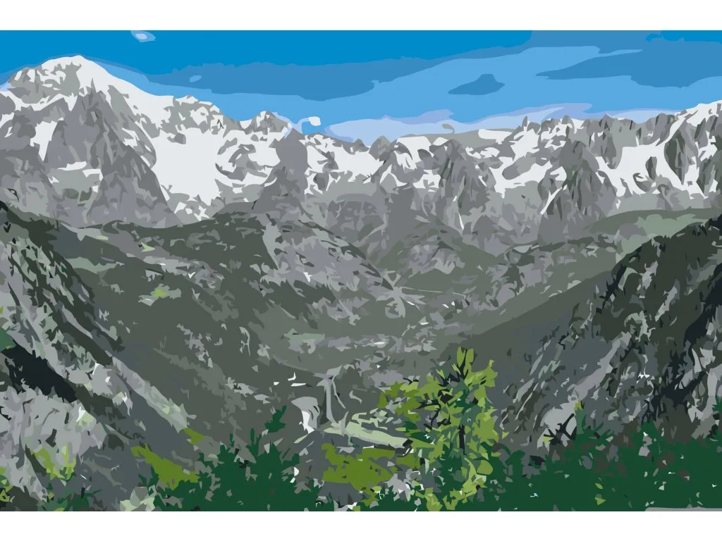 Pintar por Números - Mont Blanc 2