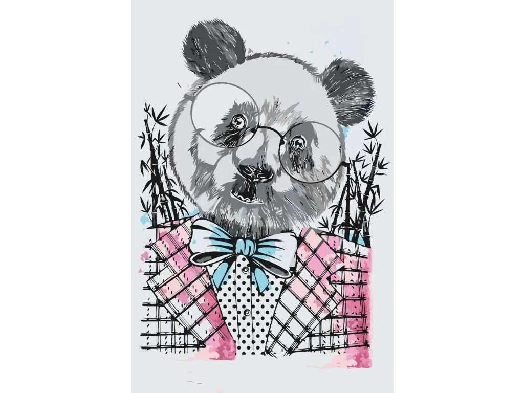 Pintar por Números - Panda elegante