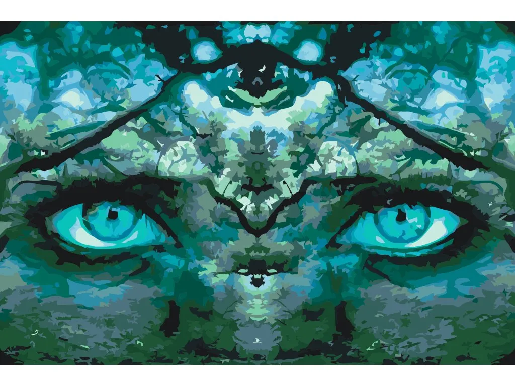 Pintar por Números - Mujer oculta en el bosque