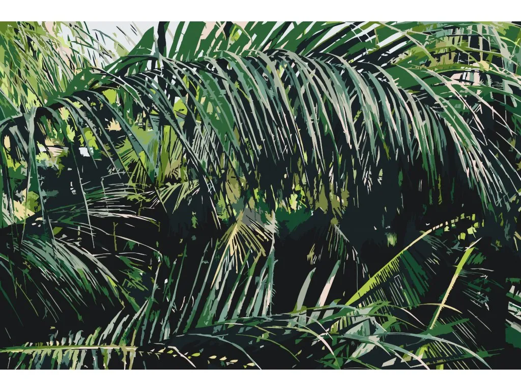 Pintar por Números - Hojas de palmera