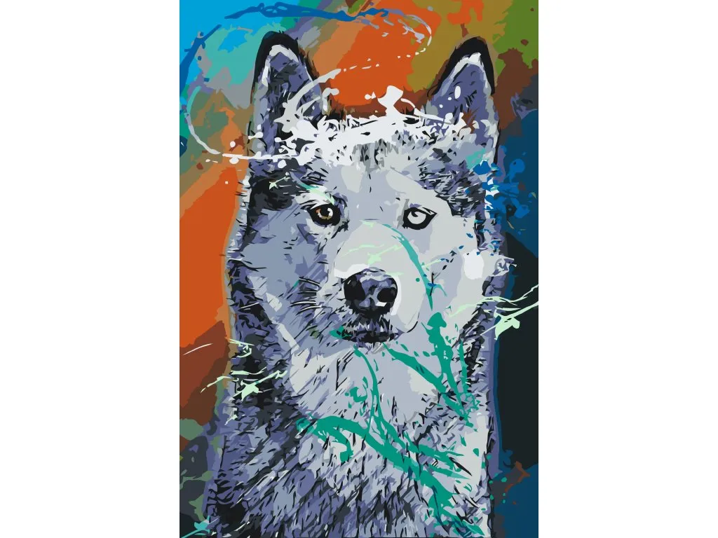 Pintar por Números - Retrato de un perro