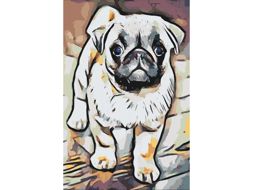 Pintar por Números - Pug
