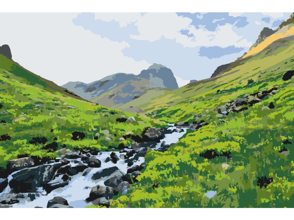 Pintar por Números - Desfiladero de montaña