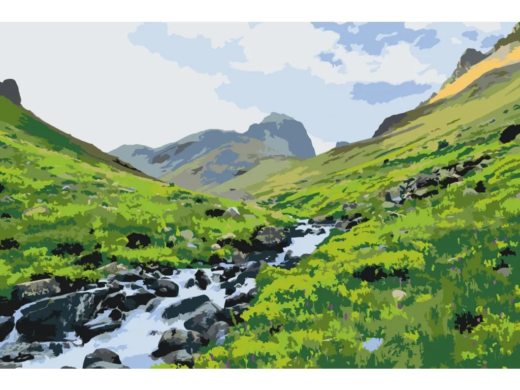 Pintar por Números - Desfiladero de montaña