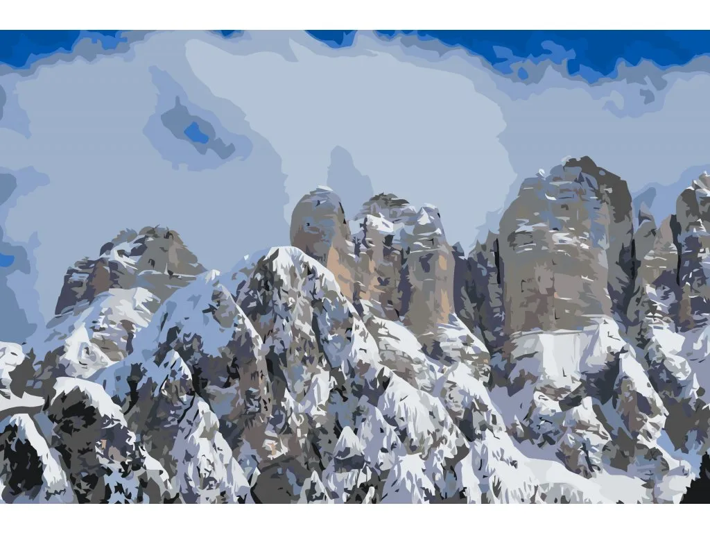 Pintar por Números - Monte Civetta, Dolomitas