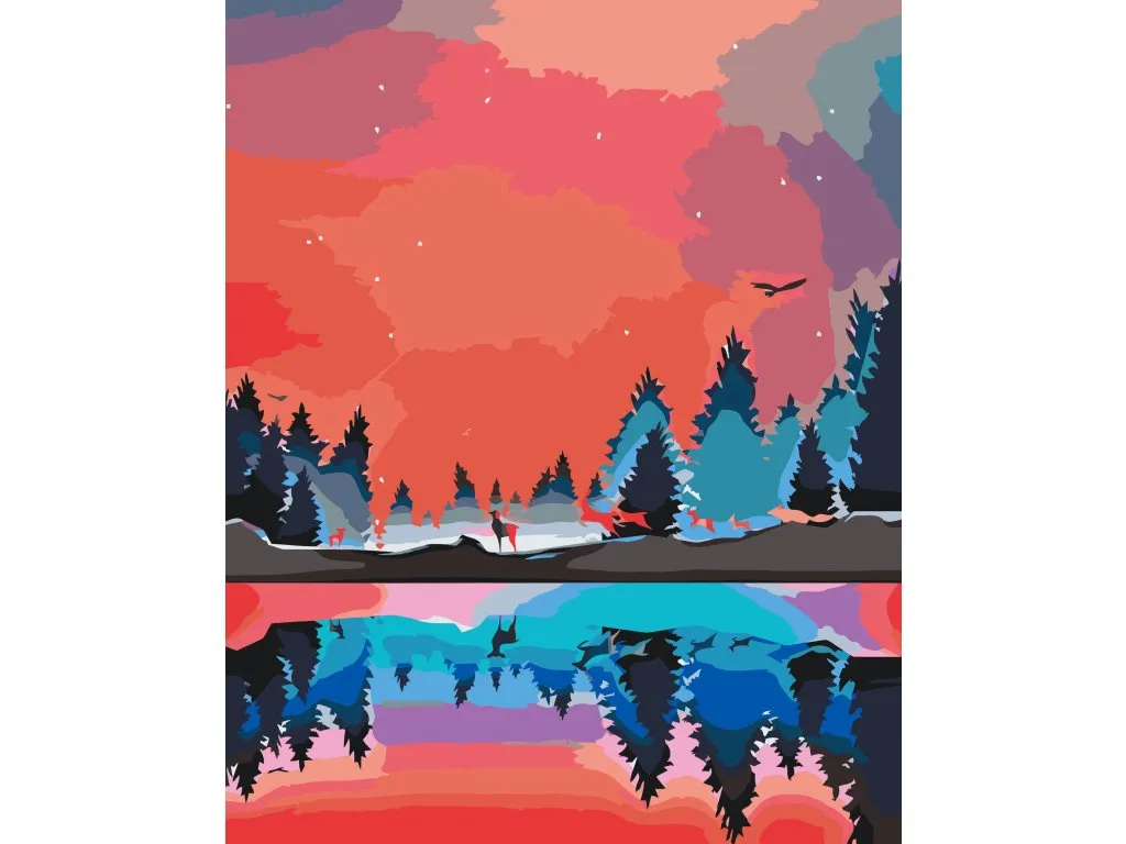 Pintar por Números - Paisaje invernal 2