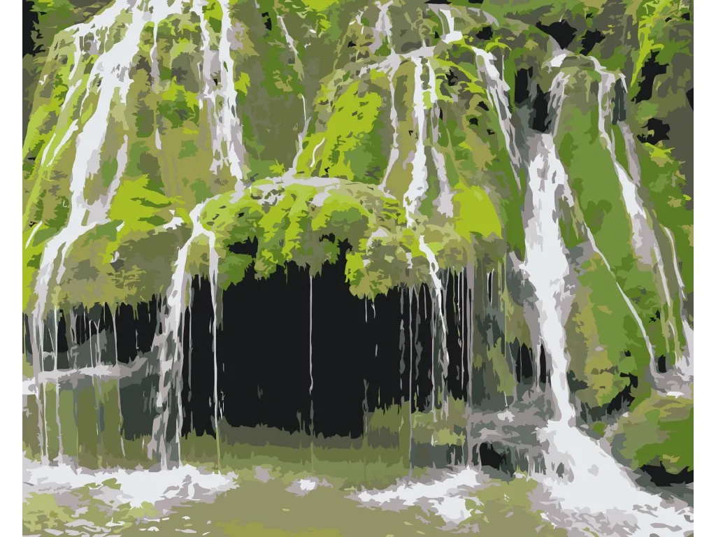 Pintar por Números - Cascadas de Bigar, Rumanía