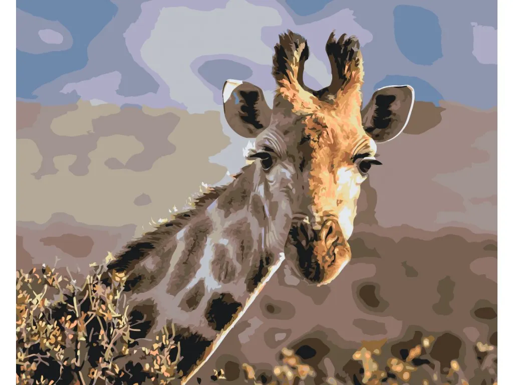 Pintar por Números - Jirafas de safari