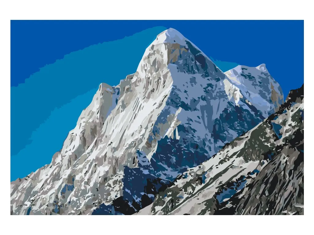 Pintar por Números - Montañas nevadas