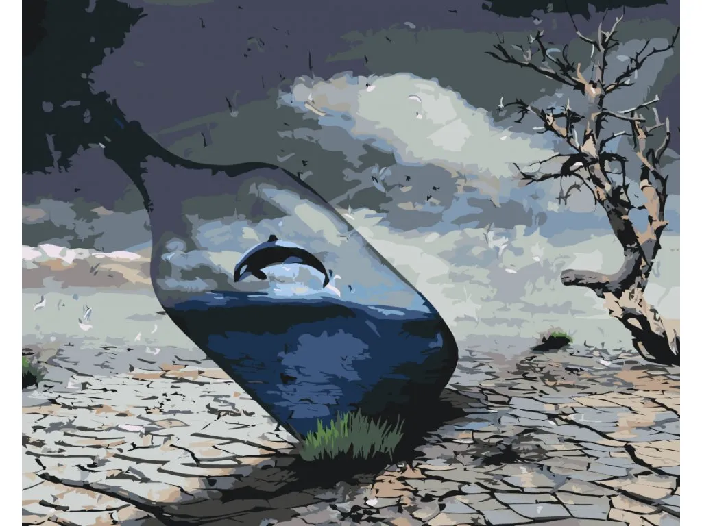 Pintar por Números - Orca en una botella