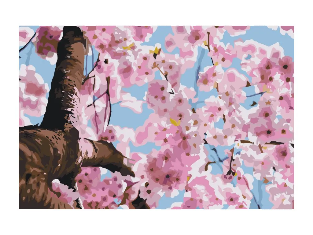 Pintar por Números - Árbol en flor