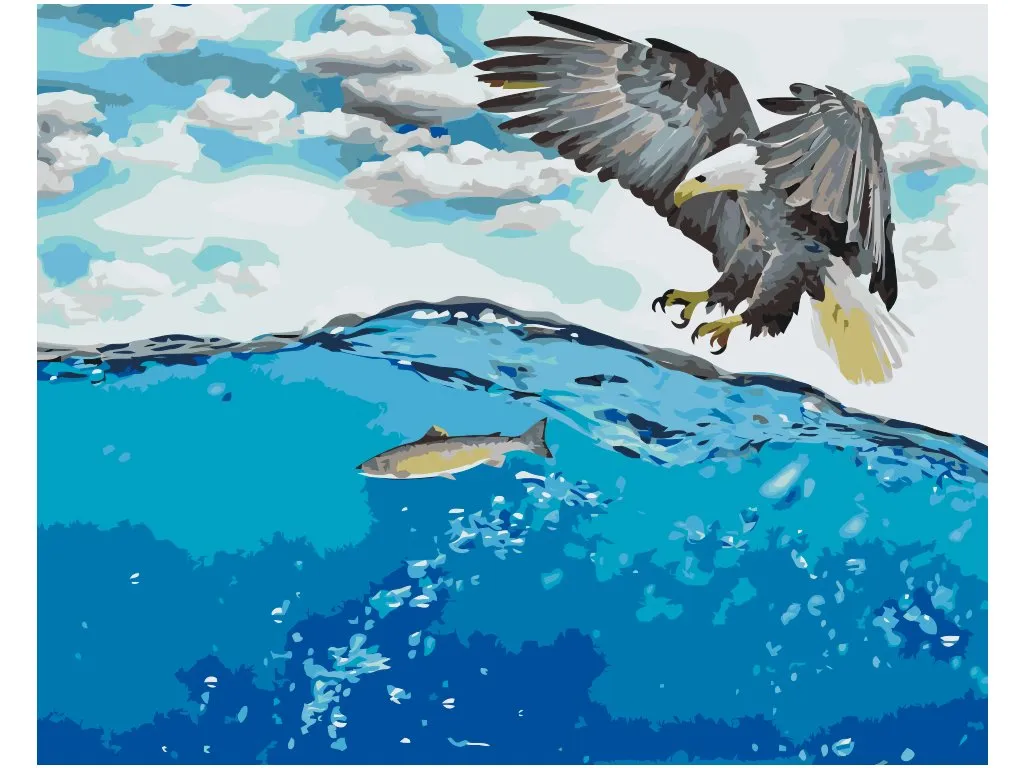 Pintar por Números - Águila a la caza