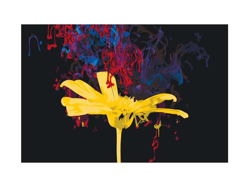 Pintar por Números - Flor amarilla