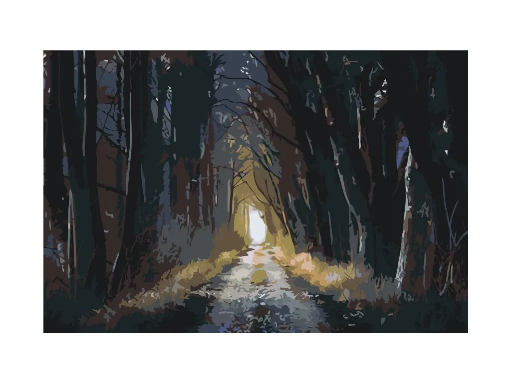 Pintar por Números - Bosque oscuro