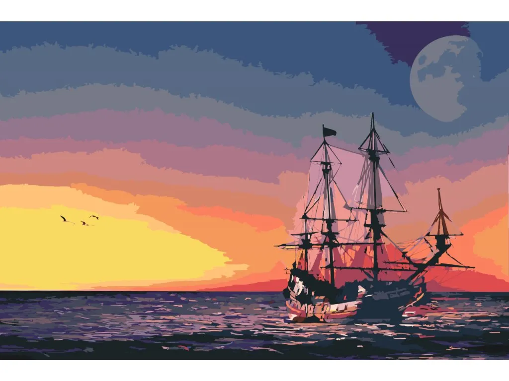 Pintar por Números - Crucero al atardecer