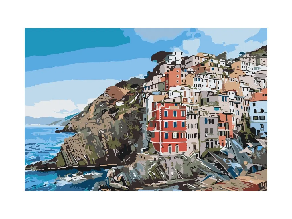 Pintar por Números - Casas en la costa