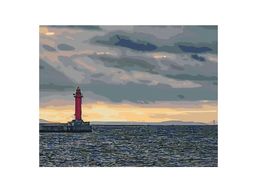 Pintar por Números - Faro rojo
