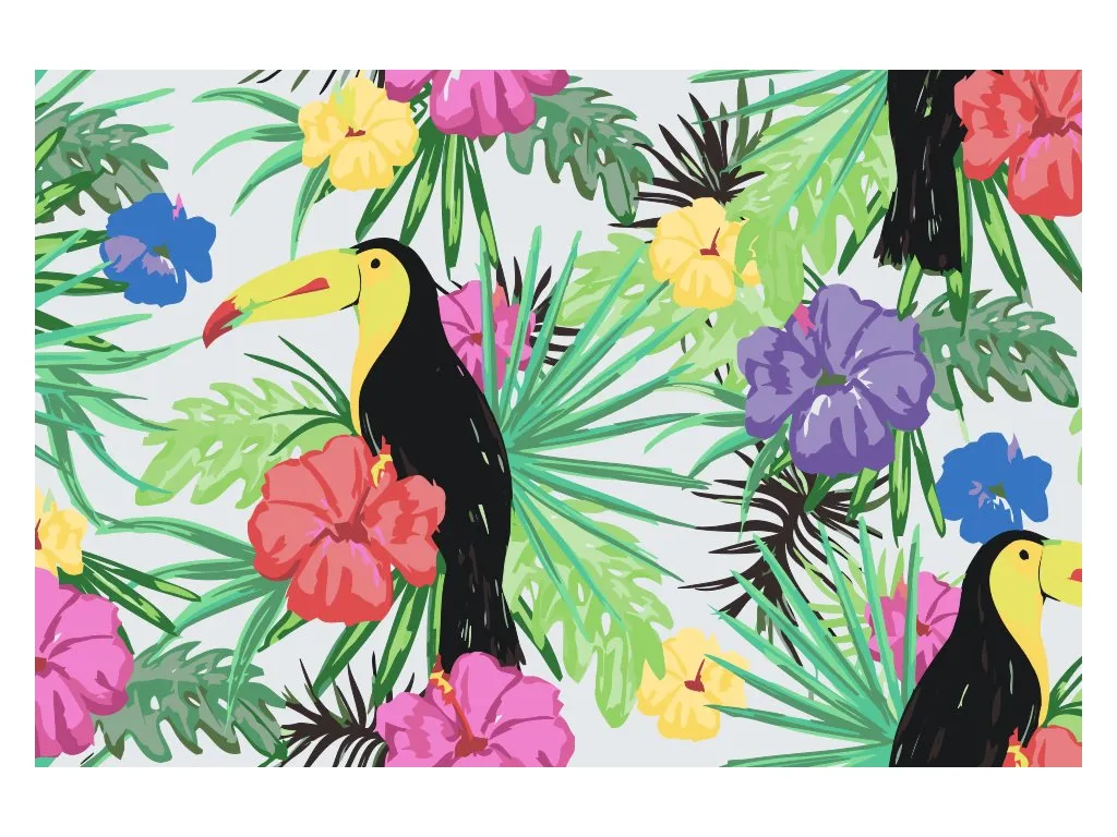 Pintar por Números - Tucán tropical
