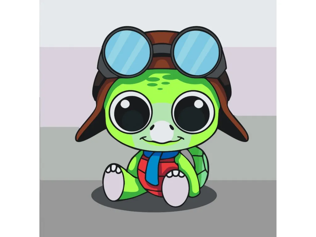 Pintar por Números - Tortuga con gafas