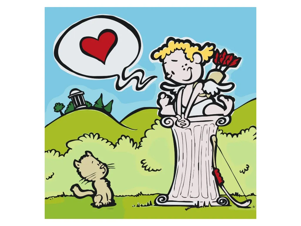 Pintar por Números - Cupido en poesje