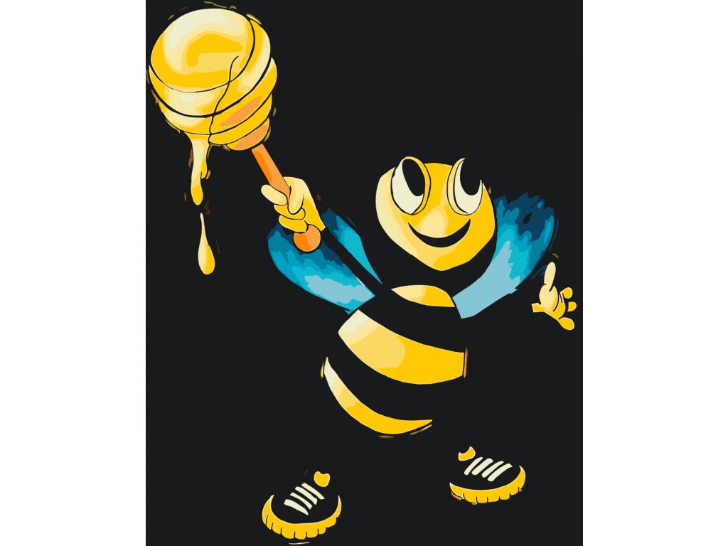 Pintar por Números - Abeja con miel