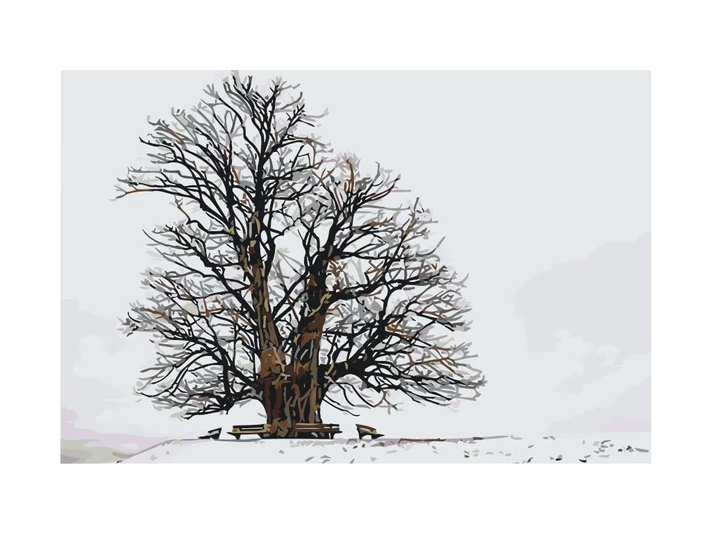 Pintar por Números - El árbol solitario