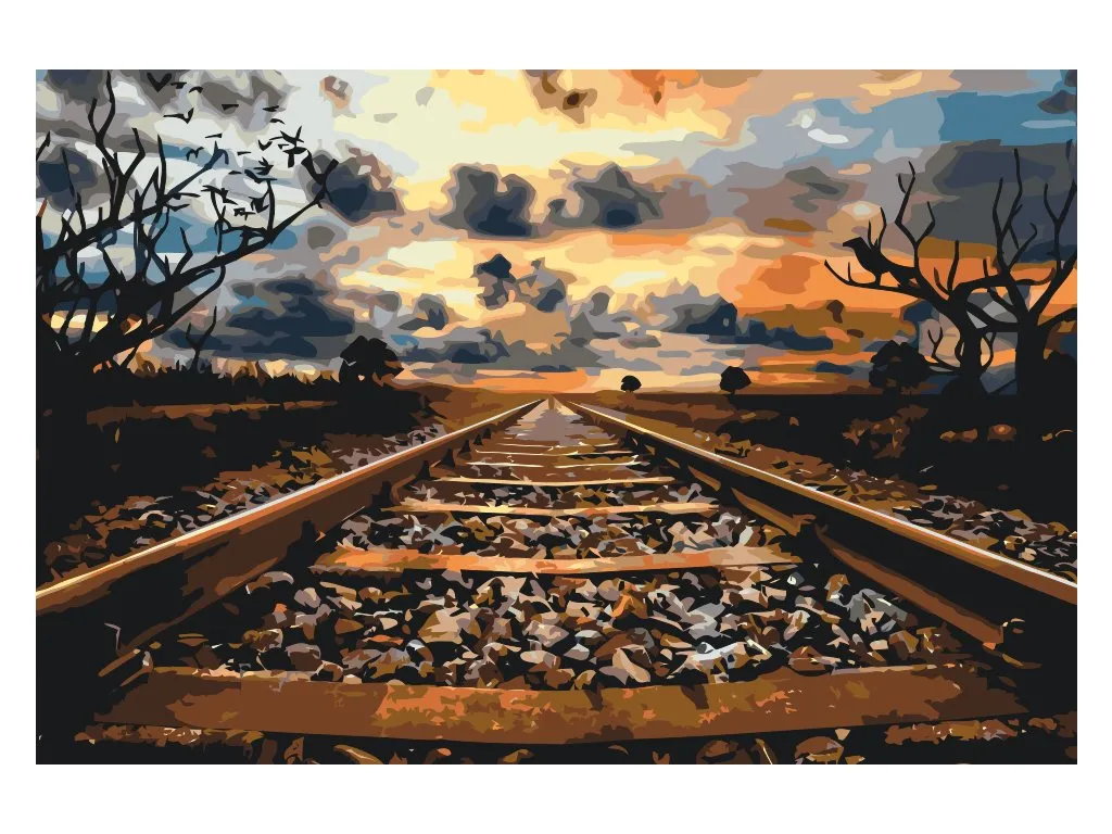 Pintar por Números - Ferrocarril