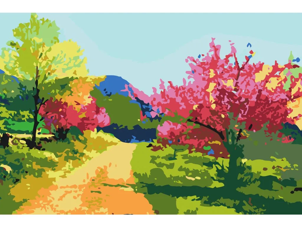 Pintar por Números - Paisaje colorido