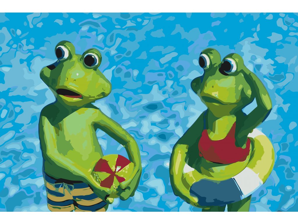 Pintar por Números - Rana de vacaciones