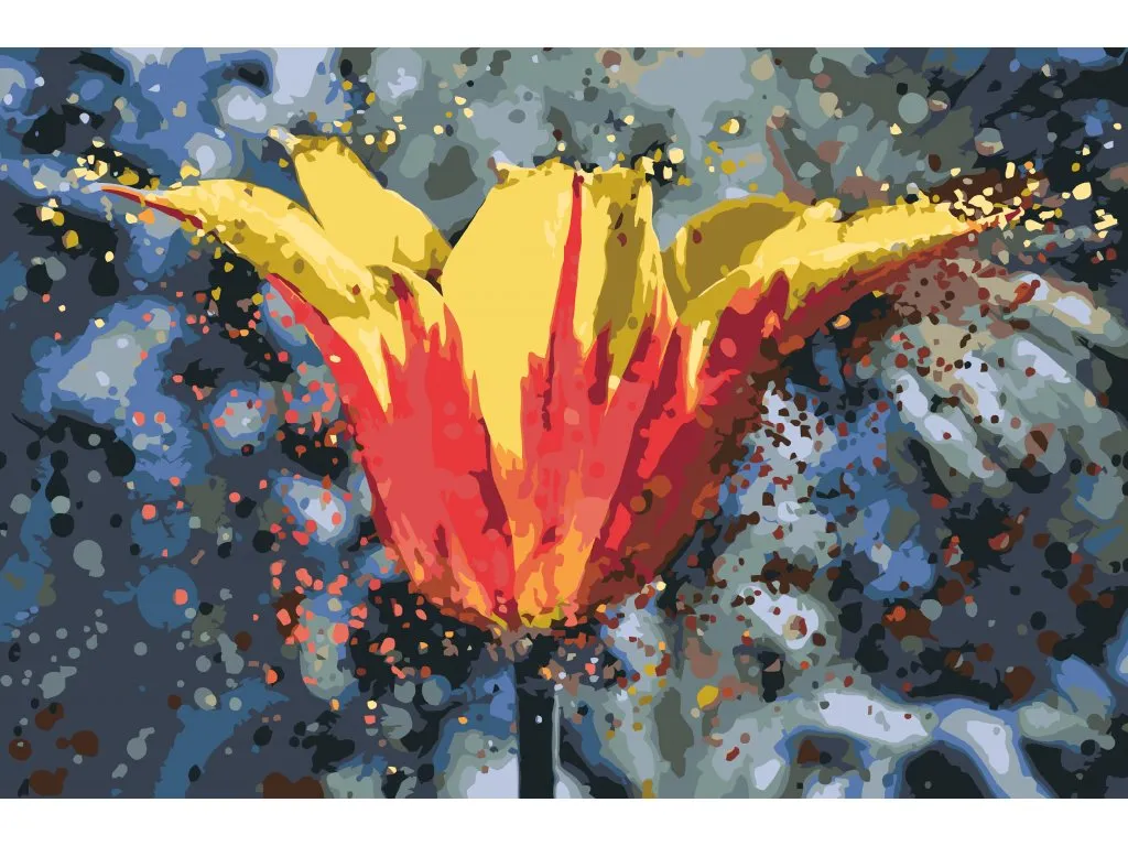 Pintar por Números - Tulipán en flor