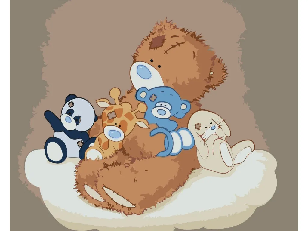 Pintar por Números - Ositos de peluche