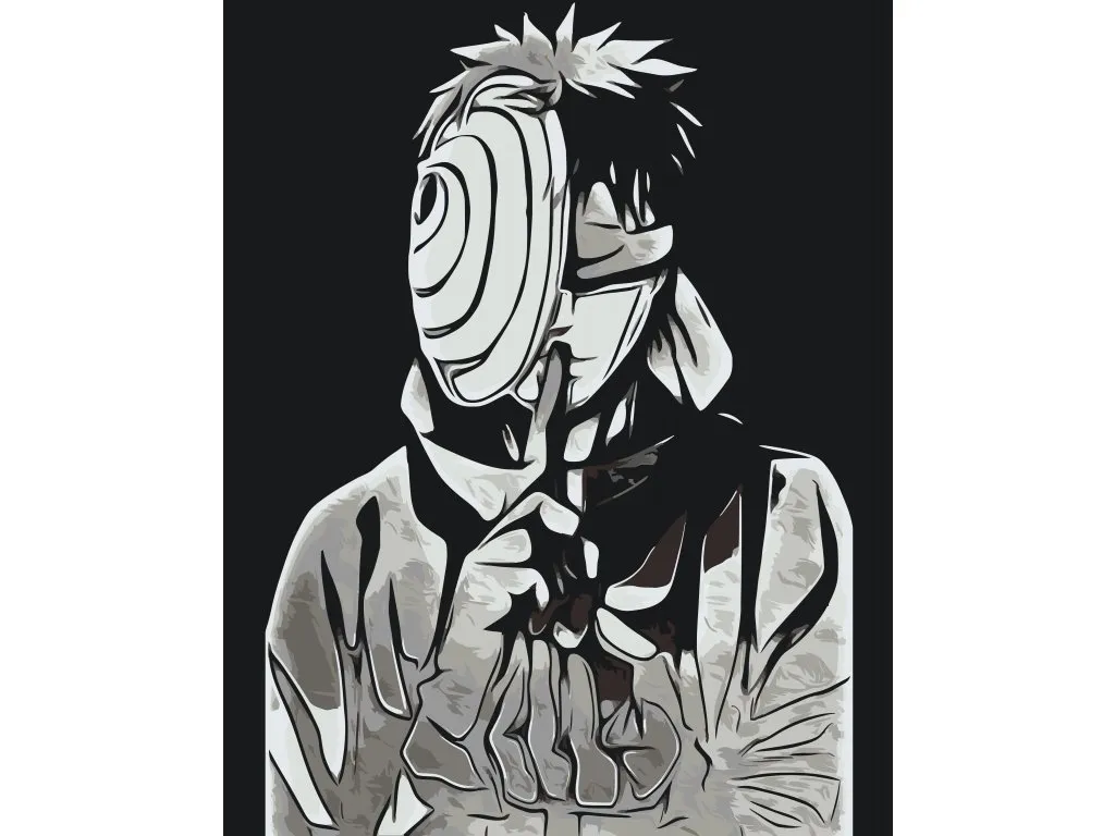 Pintar por Números - Uchiha Obito