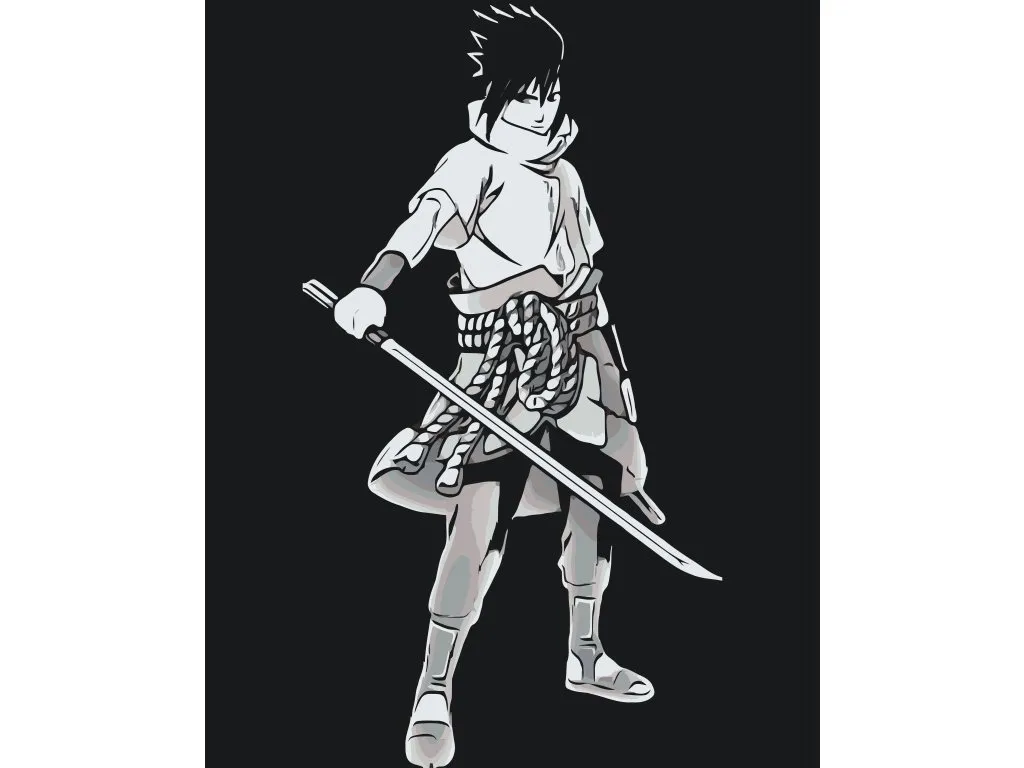 Pintar por Números - Sasuke Uchiha