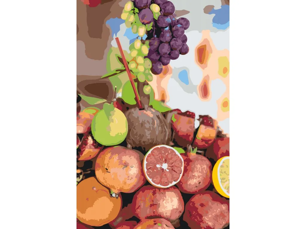 Pintar por Números - Coco y fruta