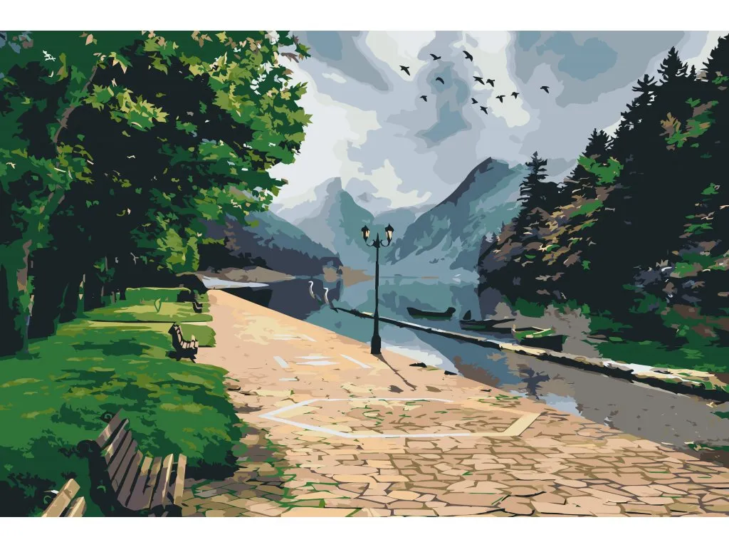 Pintar por Números - Parque junto al río