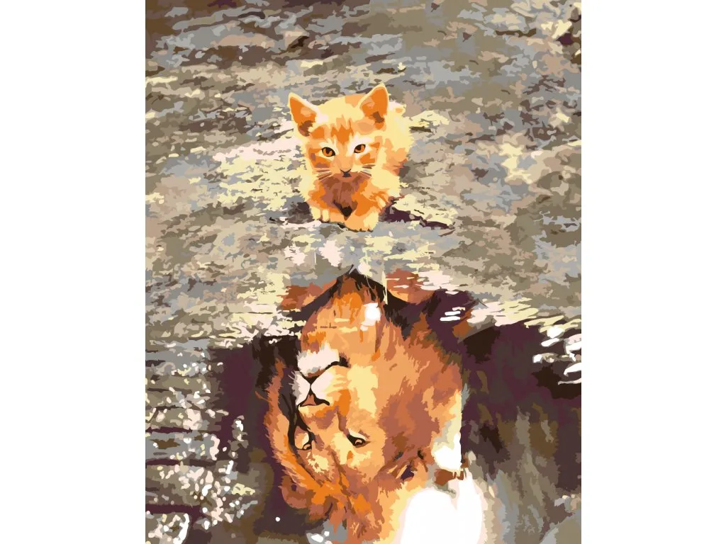 Pintar por Números - Un gatito o un león