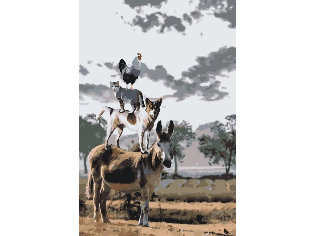 Pintar por Números - Pirámide animal