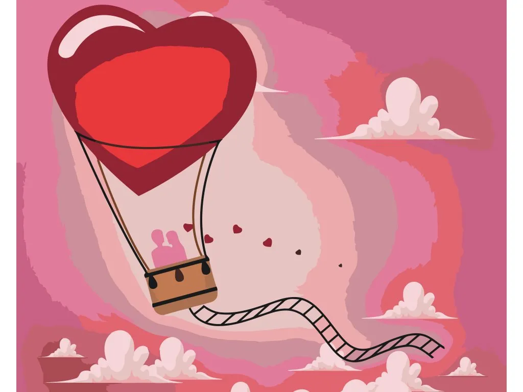 Pintar por Números - Globo de amor