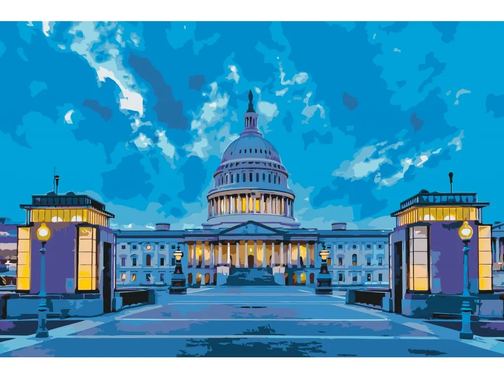 Pintar por Números - Washington DC - Capitool