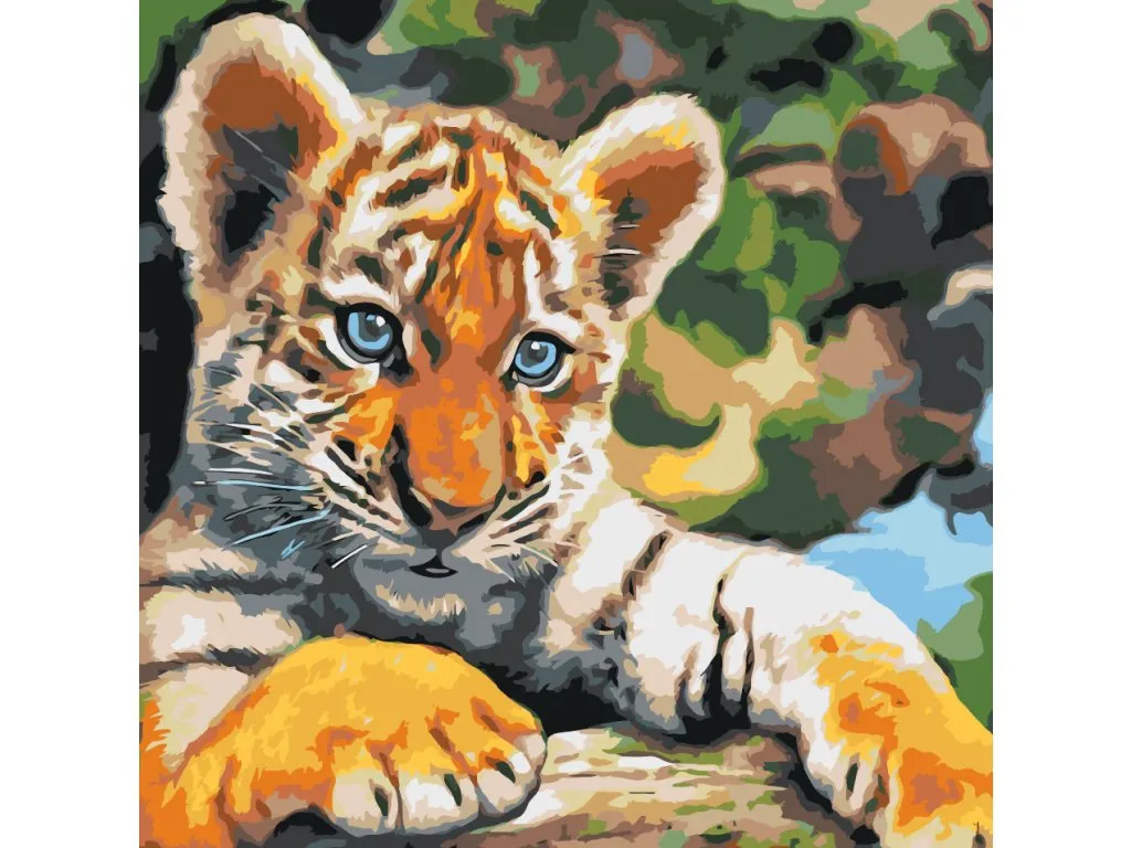 Pintar por Números - Cachorro de tigre