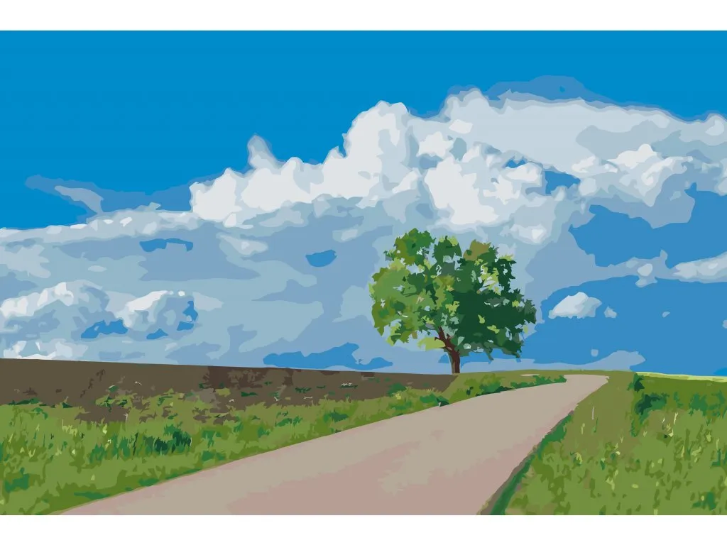 Pintar por Números - Árbol abandonado