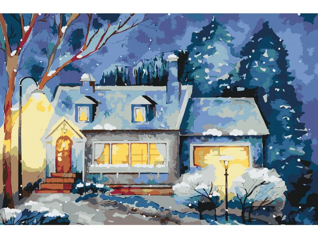 Pintar por Números - Paisaje invernal