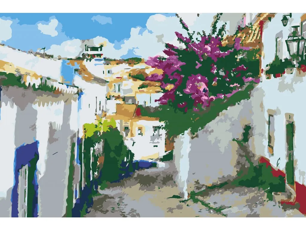 Pintar por Números - Calle del casco antiguo