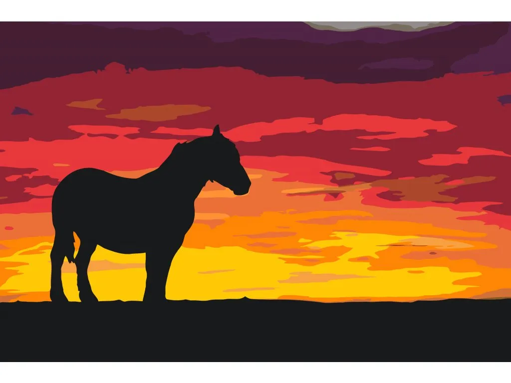 Pintar por Números - Caballo de batalla