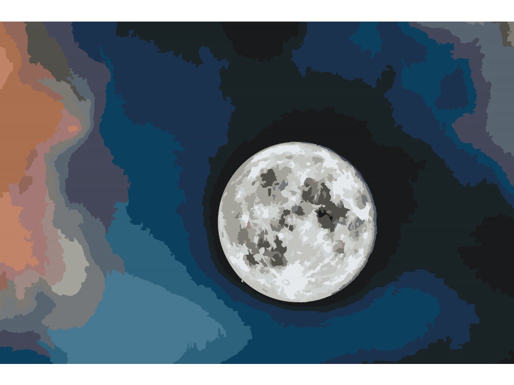 Pintar por Números - Luna